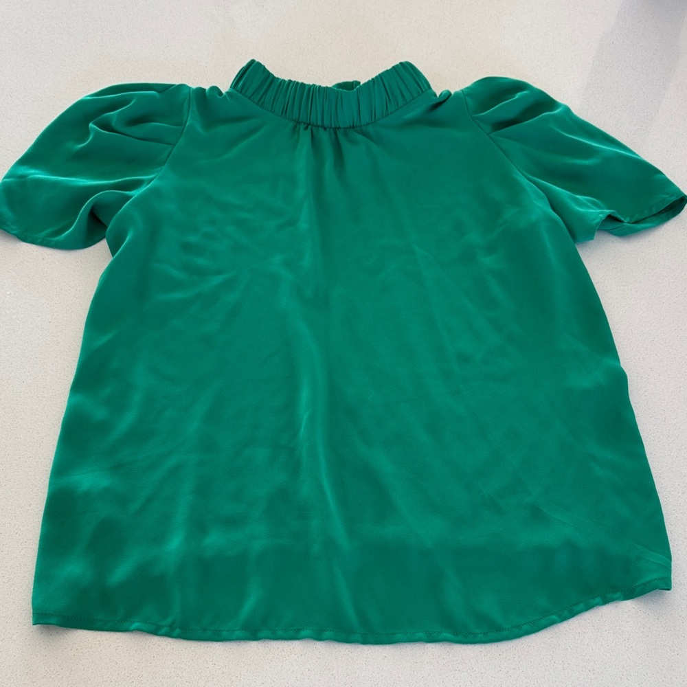 LOFT Vibrant Green Blouse